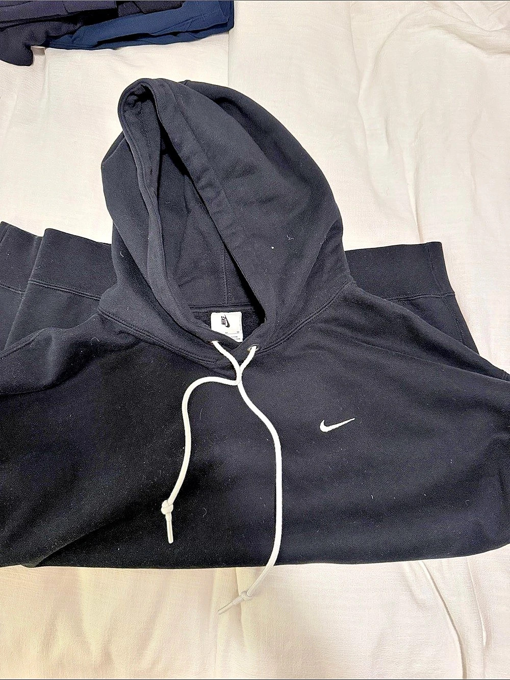 Nike Club Fleece Pullover Hoodie Black Medium